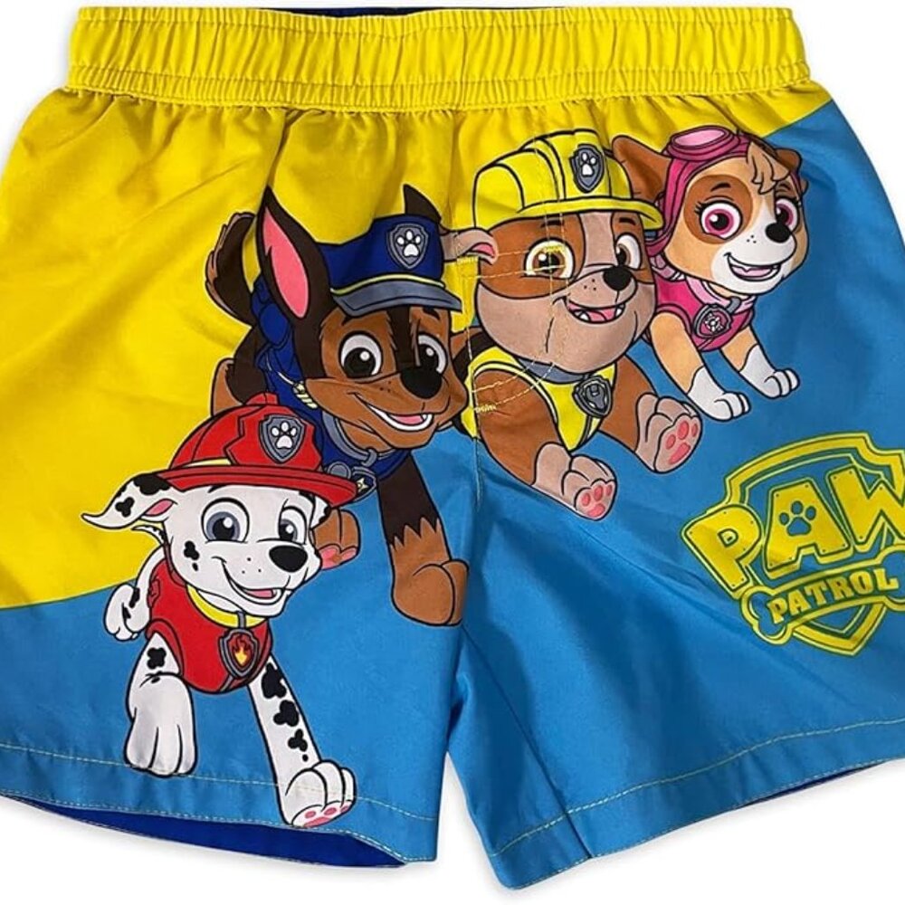 Paw Patrol Toddler Boys Swim Trunks (Size 3T 2T) Blue NWT